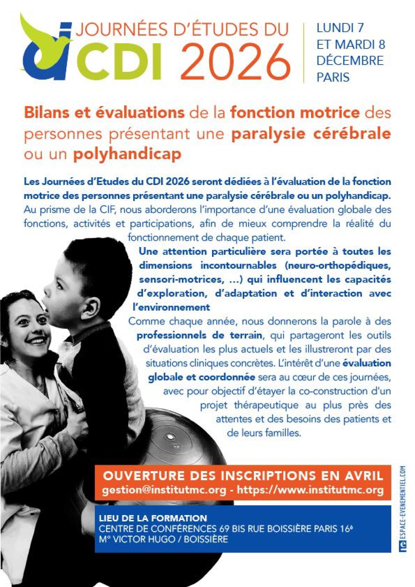 Les journées d'études annuelles du CDI 2026